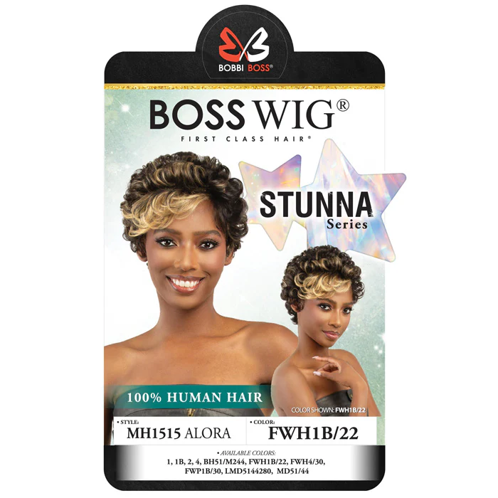 Bobbi Boss Stunna 100% Human Hair Full Wig - MH1515 ALORA - Image 3