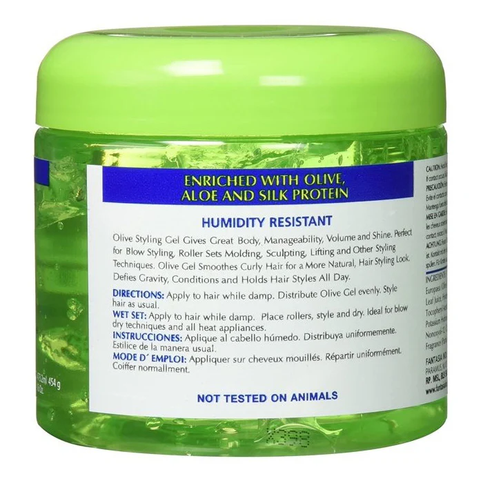 IC Fantasia Hair Polisher Olive Styling Gel 16 oz - Image 2