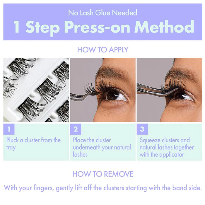 i-ENVY By Kiss Press & Go Pre-Glued Lash Clusters All-In-One Lash Kit - IPK01/IPK02/IPK03 - Image 10