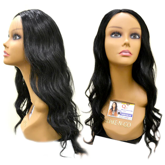 Milky Way Que Human Hair Blend Weave + Lace Invisible Part Closure - RADIANCE WAVE 4 PCS 18/19/20" - Image 2