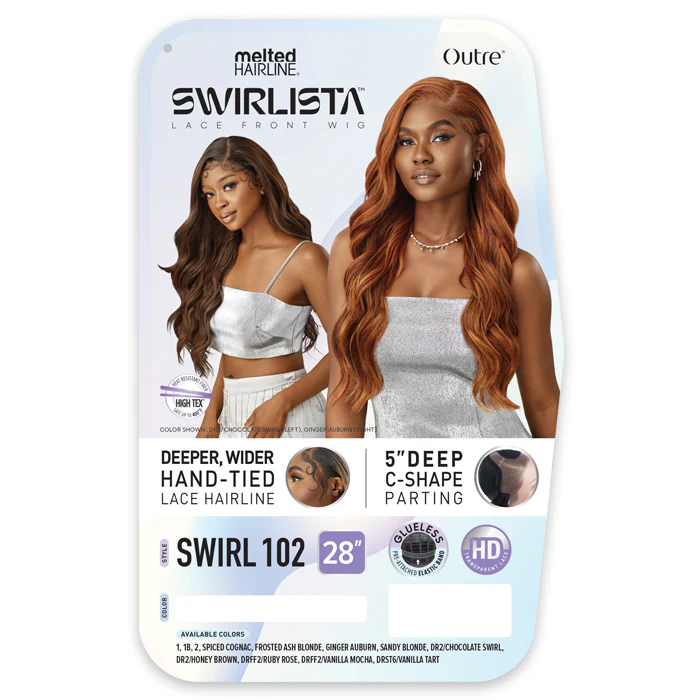Outre Melted Hairline Swirlista Glueless 5" Deep Parting HD Lace Front Wig - SWIRL 102 - Image 5