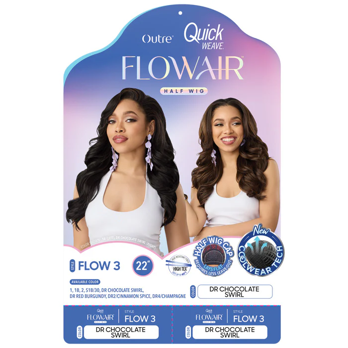 Outre Quick Weave Flowair Half Wig - FLOW 3 - Image 4