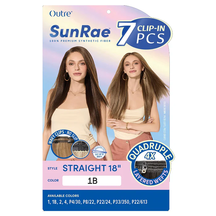 Outre SunRae 7 Clip-In Weave - STRAIGHT 18" - Image 5