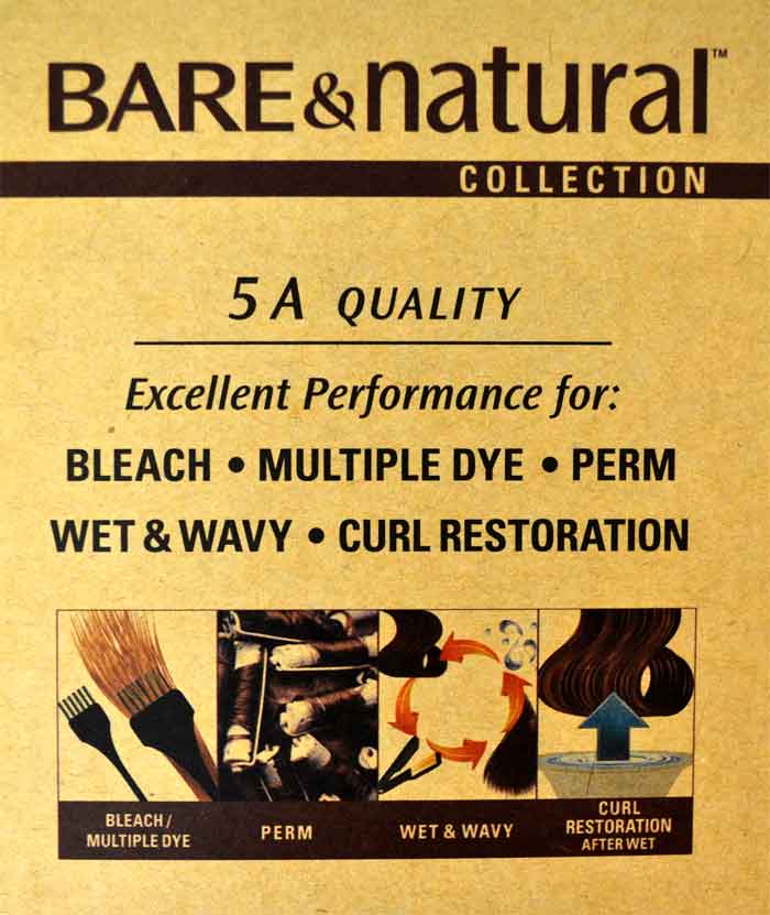 Sensationnel Bare & Natural Brazilian 100% Virgin Remi Weave - NATURAL BODY 6 PCS + FREE CLOSURE - Image 4