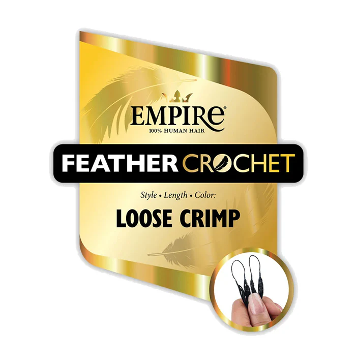 Sensationnel Empire 100% Human Hair Feather Crochet Braids Multilength - LOOSE CRIMP 10/12/14/18" - Image 4