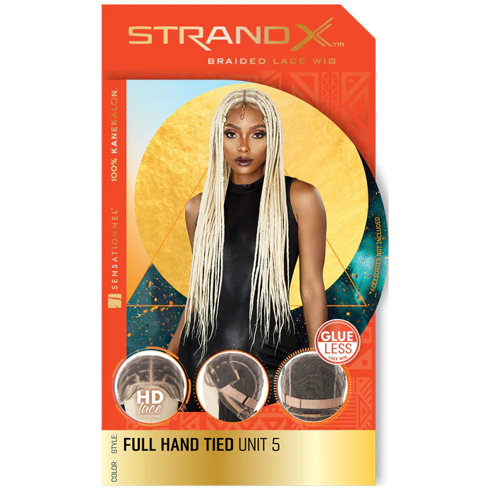 Sensationnel Strand X Glueless HD Full Lace Hand-Tied Braided Wig - UNIT 5 - Image 4