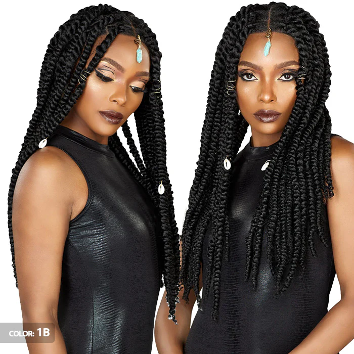 Sensationnel Strand X Glueless HD Full Lace Hand-Tied Braided Wig - UNIT 6 - Image 2