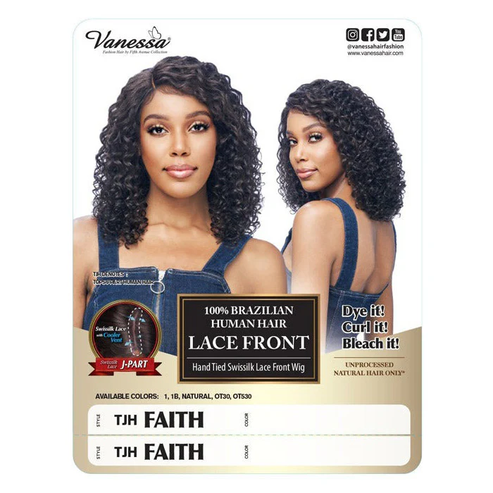 Vanessa Brazilian Human Hair Hand Tied Swissilk Lace Front Wig- TJH FAITH - Image 3