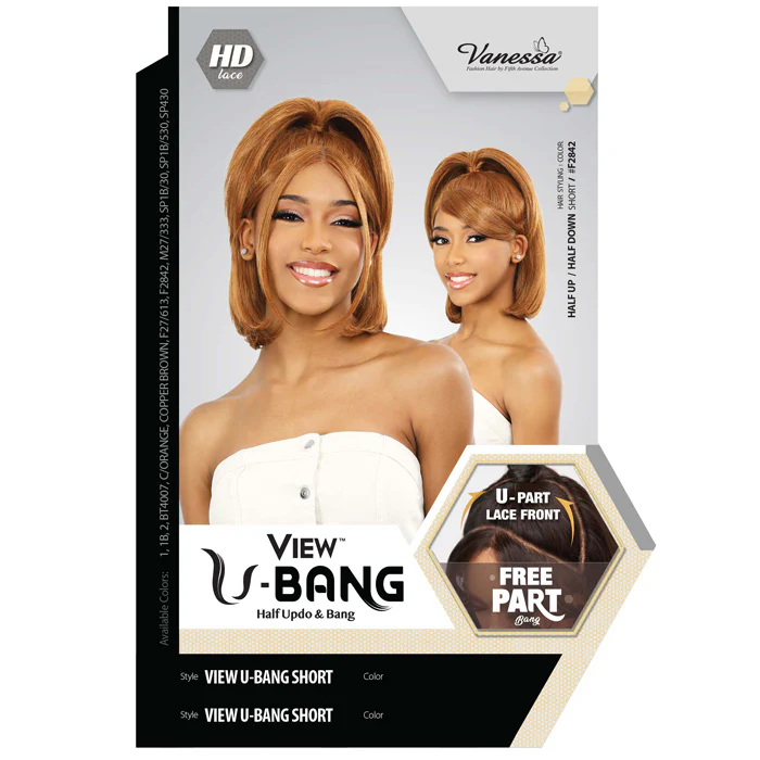Vanessa View U-Bang Glueless U-Part HD Lace Front Wig - VIEW U-BANG SHORT - Image 4