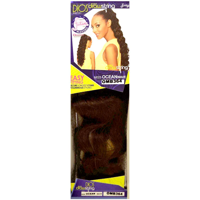 Zury Dios Drawstring Ponytail - MISS OCEAN WAVE - Image 3