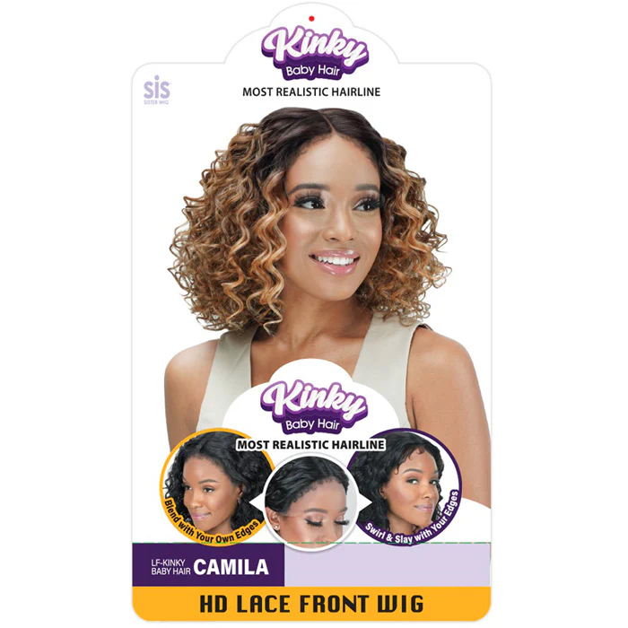 Zury Sis Kinky Baby Hair HD Lace Front Wig - CAMILA - Image 4