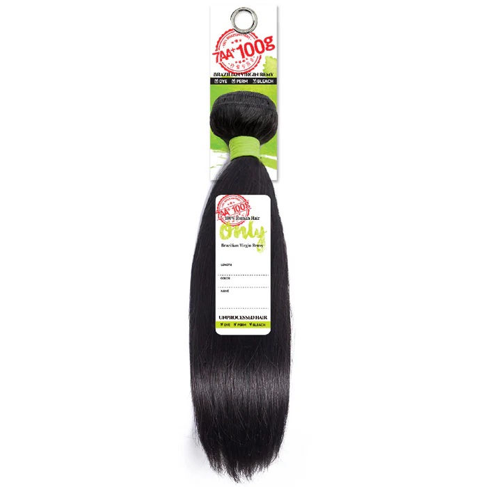 Zury Sis Only 100% Brazilian Unprocessed Human Hair Weave - BRAZILIAN SINGLE STRAIGHT 18"